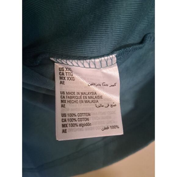 Karen Scott Womens Deep Jade Short Sleeve V Neck Henley Top Size XXL - Picture 6 of 7